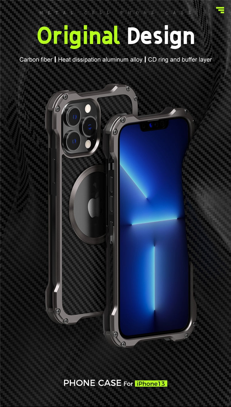 R-JUST Carbon Fiber Metal Case For iPhone - Premium Mobile Phone Cases from R-Just - Just $36.00! Shop now at Dressmycell.com R-JUST Carbon Fiber Metal Case For iPhone - Premium Mobile Phone Cases from R-Just - Just $36.00! Shop now at Dressmycell.com